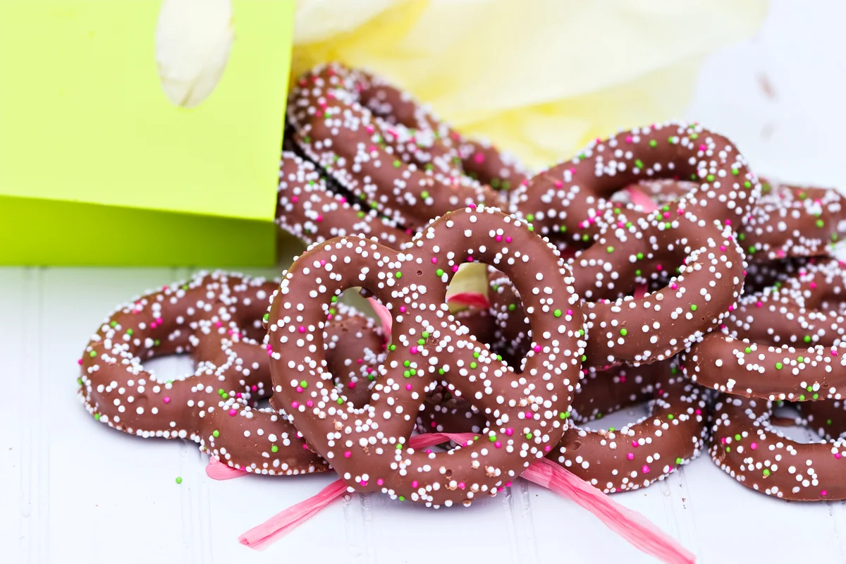 Chocolate covered pretzels