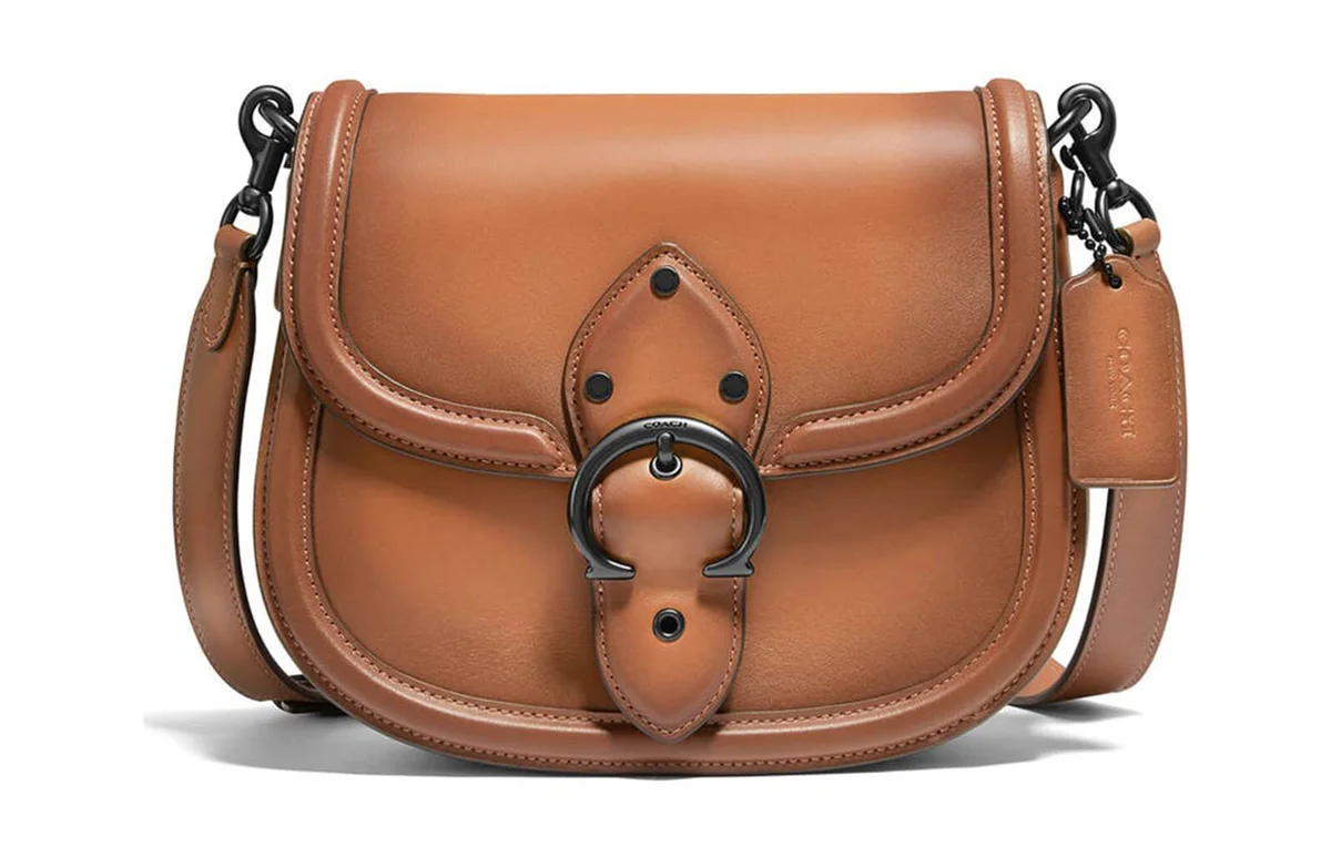 Coach Beat Leather Saddle Bag