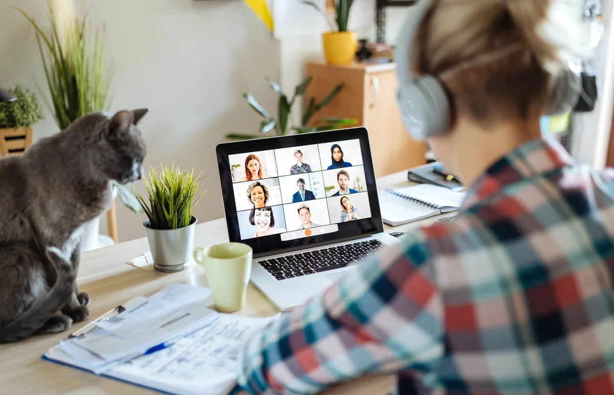 working from home with pets and kids