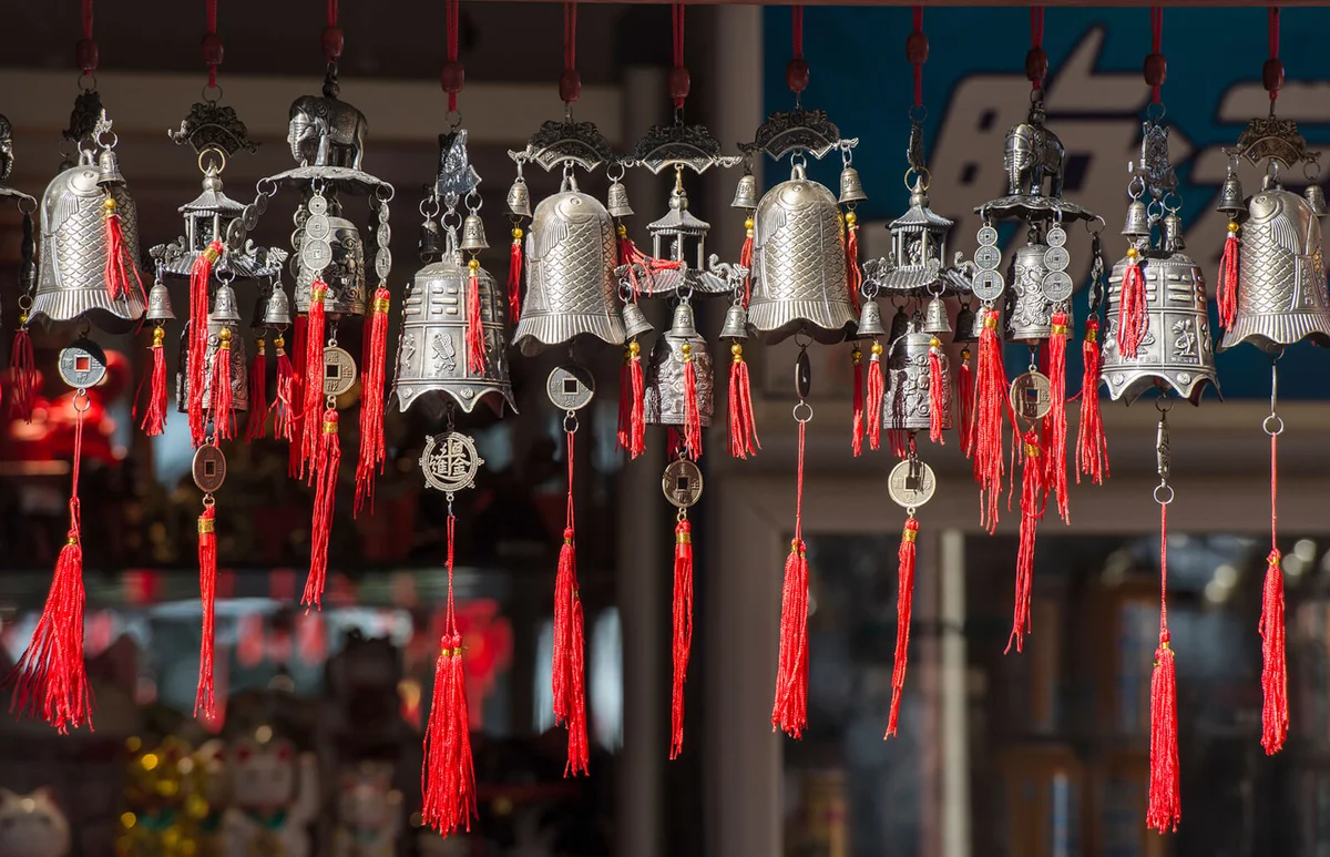 Chinese Bronze Bell Scene in Beijing