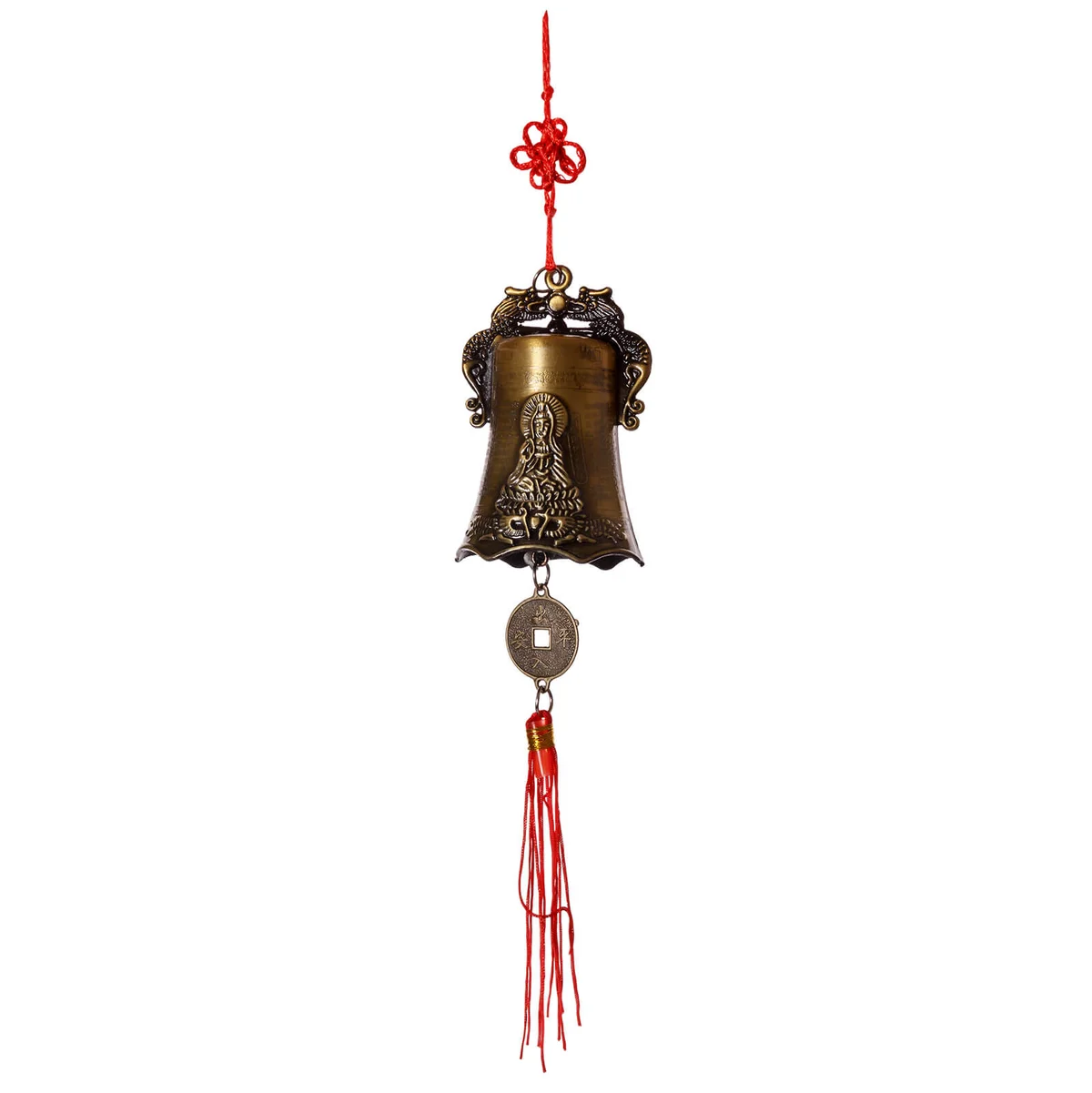 Chinese bell with buddha image