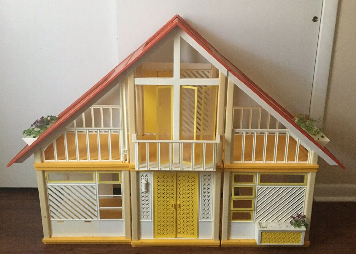 VTG 1978 Yellow MATTEL BARBIE DREAM HOUSE A FRAME MID CENTURY MODERN MCM #2588