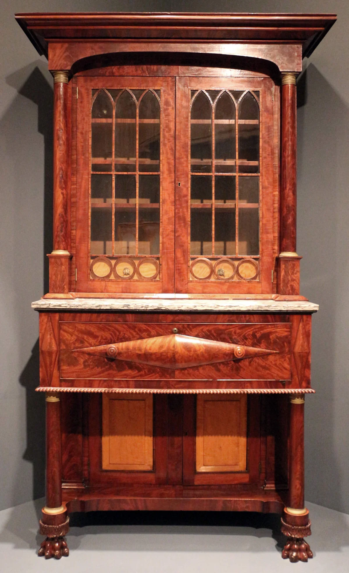 New york (forse), libreria-sécretaire, 1830-40