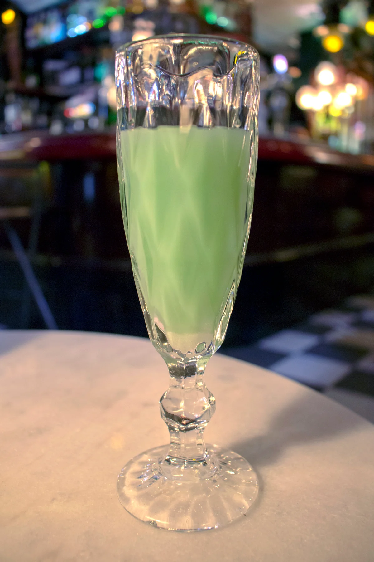 Glass of absinthe cocktail