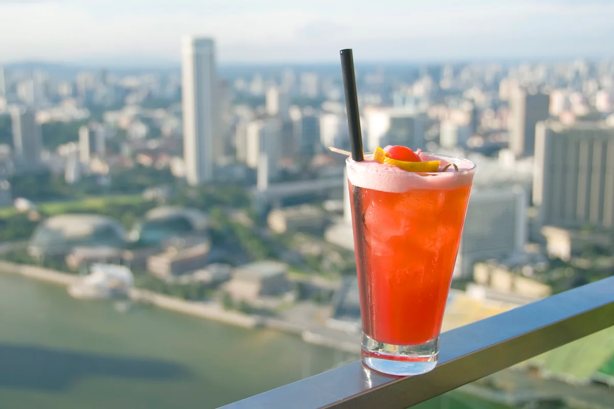 Cinderella Sunset Cocktail On a Balcony