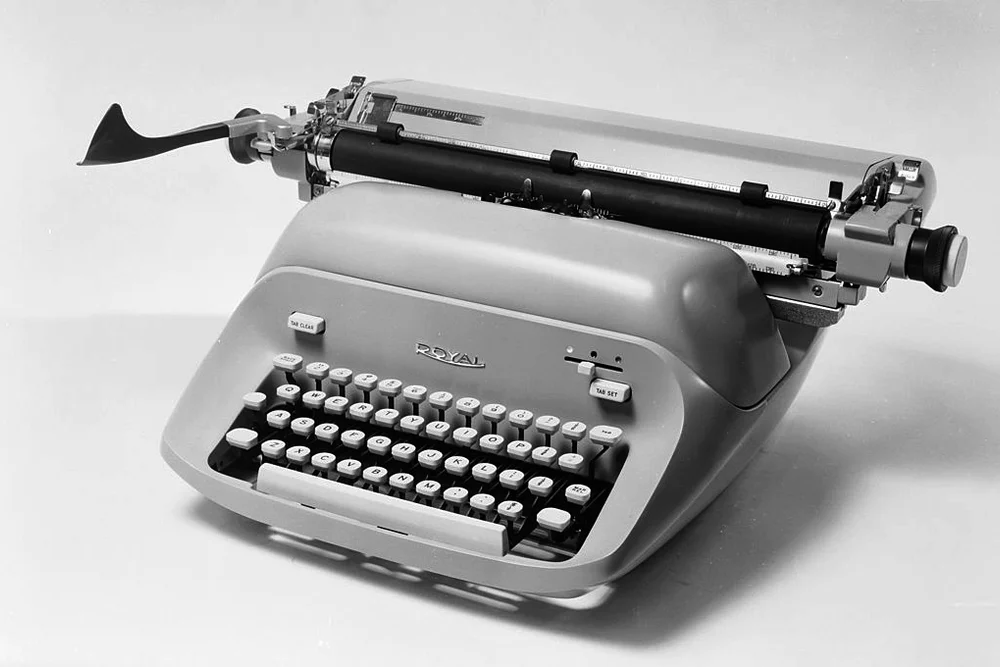 1966: A Royal typewriter