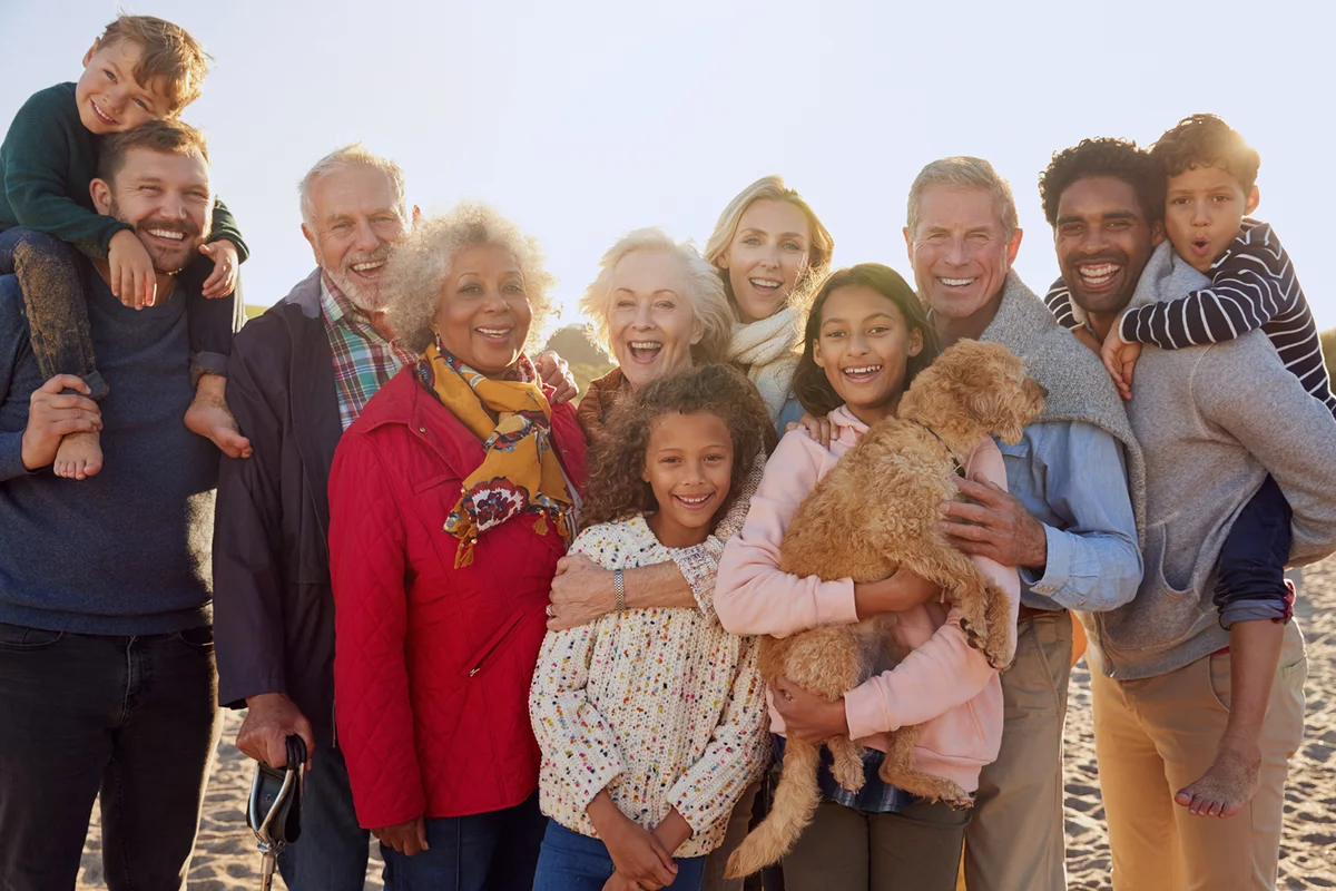 Portrait Of Multi-Generation Family Group