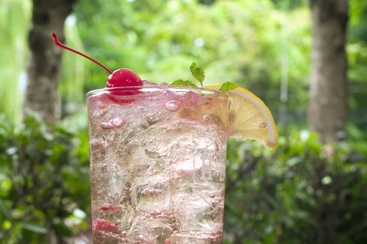 Summer Drink Ice Cold Cherry Soda