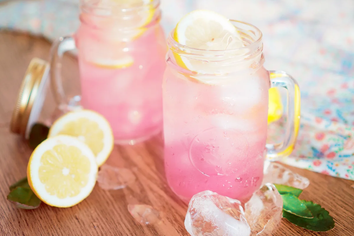 Homemade Organic Pink Lemonade