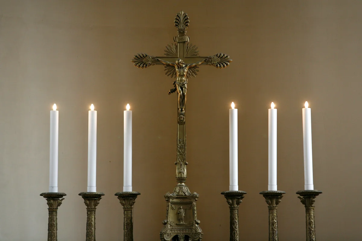 Candles and Crucifix
