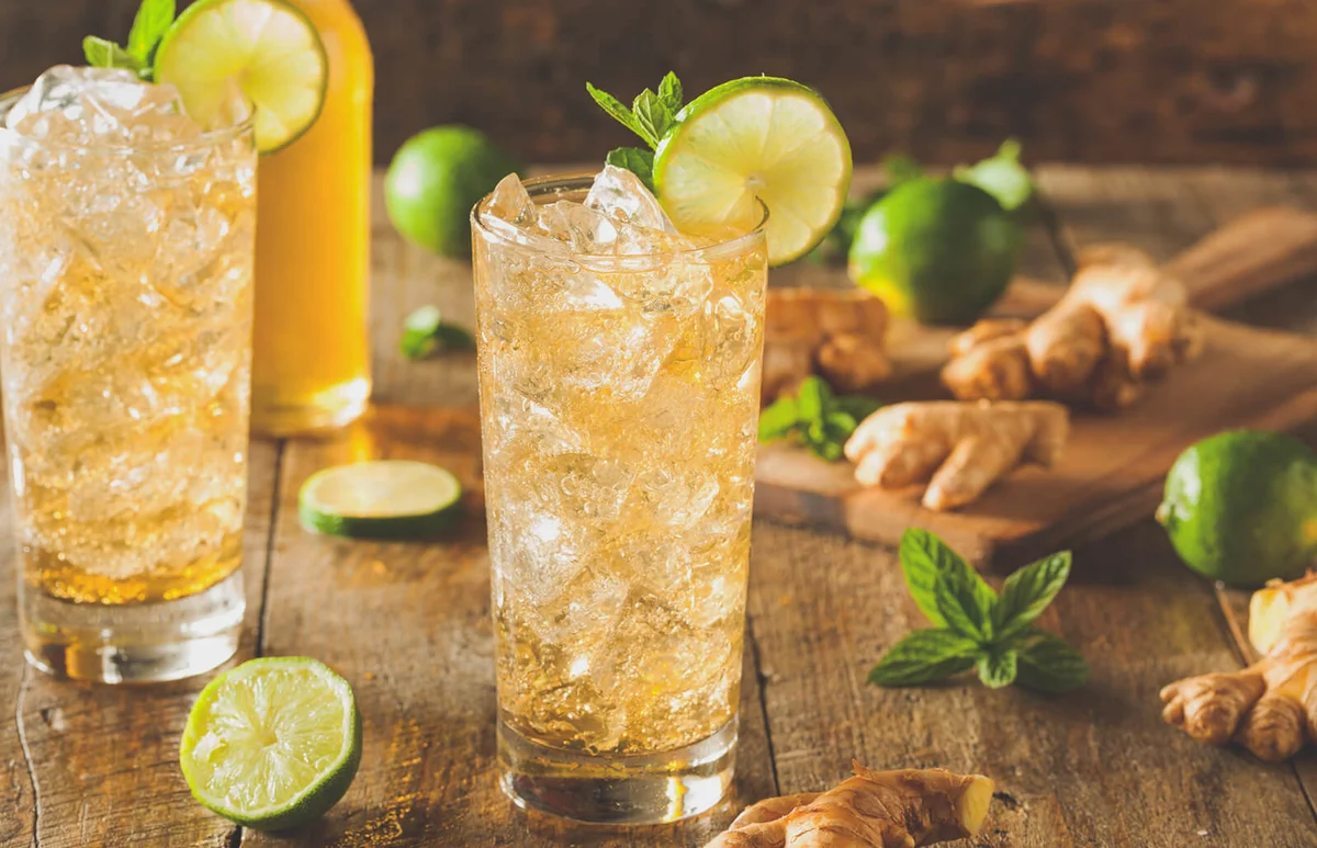 Refreshing Golden Ginger Beer