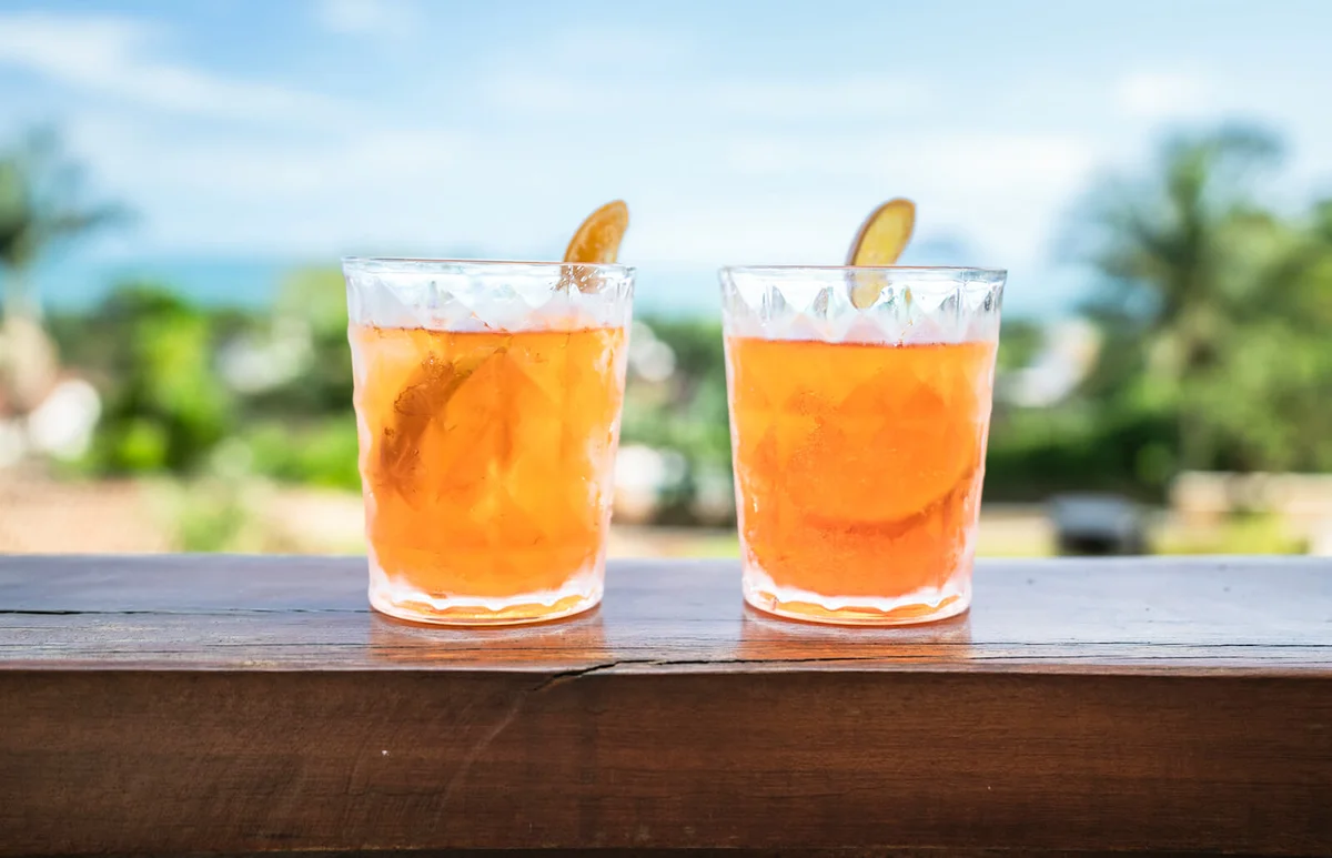 Cranberry Ginger Aperol Spritz