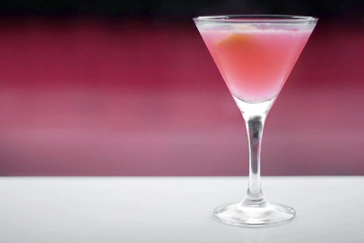 Pink pineapple cosmopolitan cocktail
