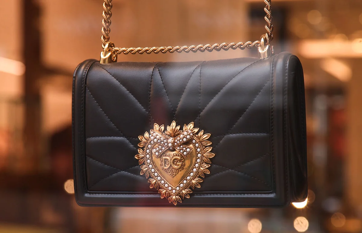 handbag on display in the window of the Dolce & Gabbana store on New Bond Street, London | Getty Editorial Use