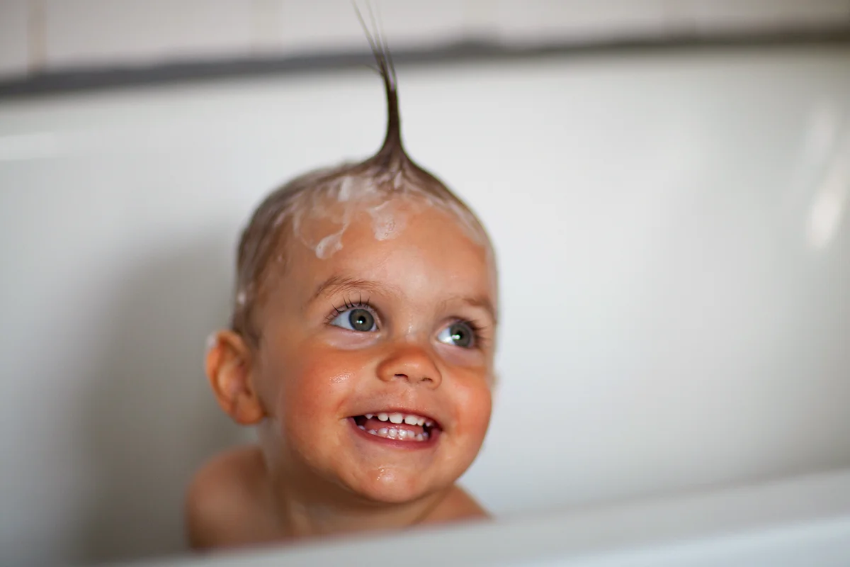 Child in bathtub