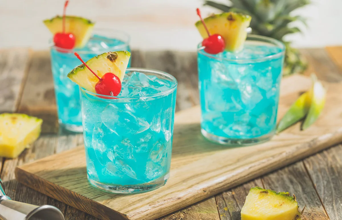 Refreshing Blue Hawaii Cocktail Punch