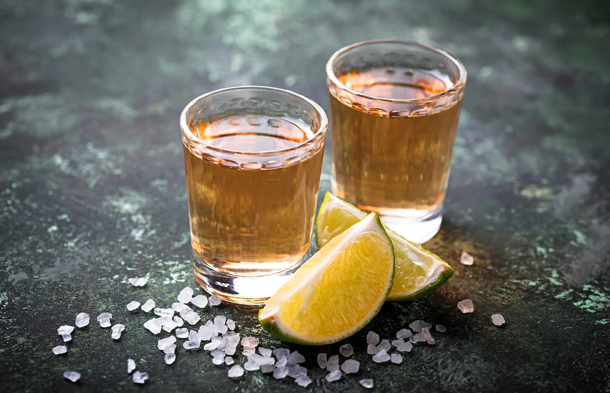 Mexican Tequila With Salt And Limes