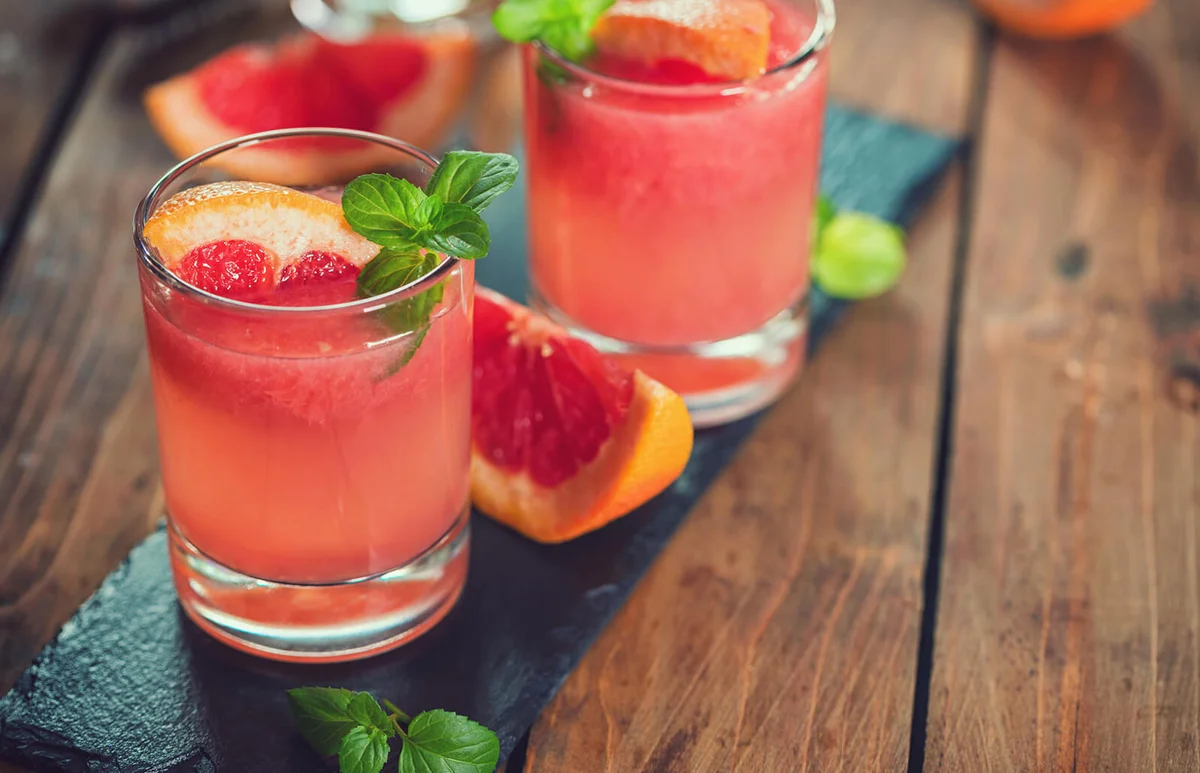 Tequila Paloma Cocktail With Fresh Grapefruit