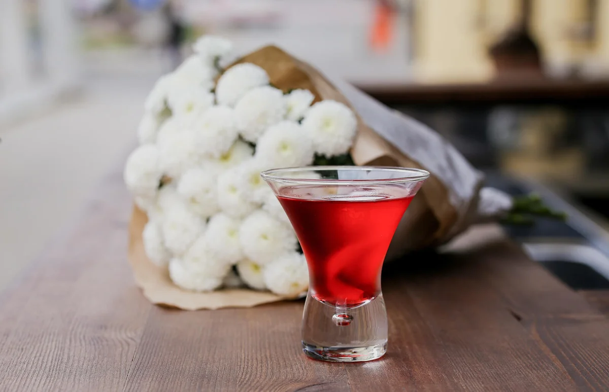 Shot Glass On Table
