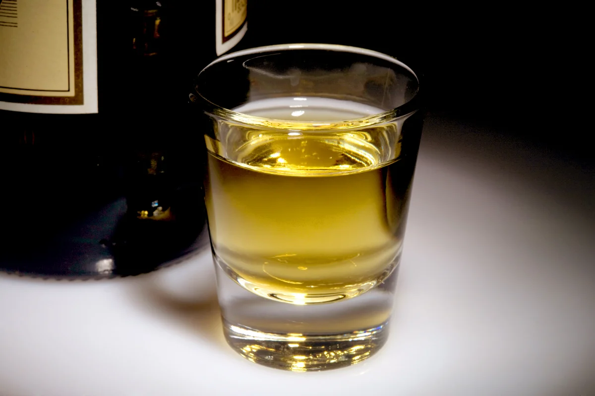 Whisky in a shot glass