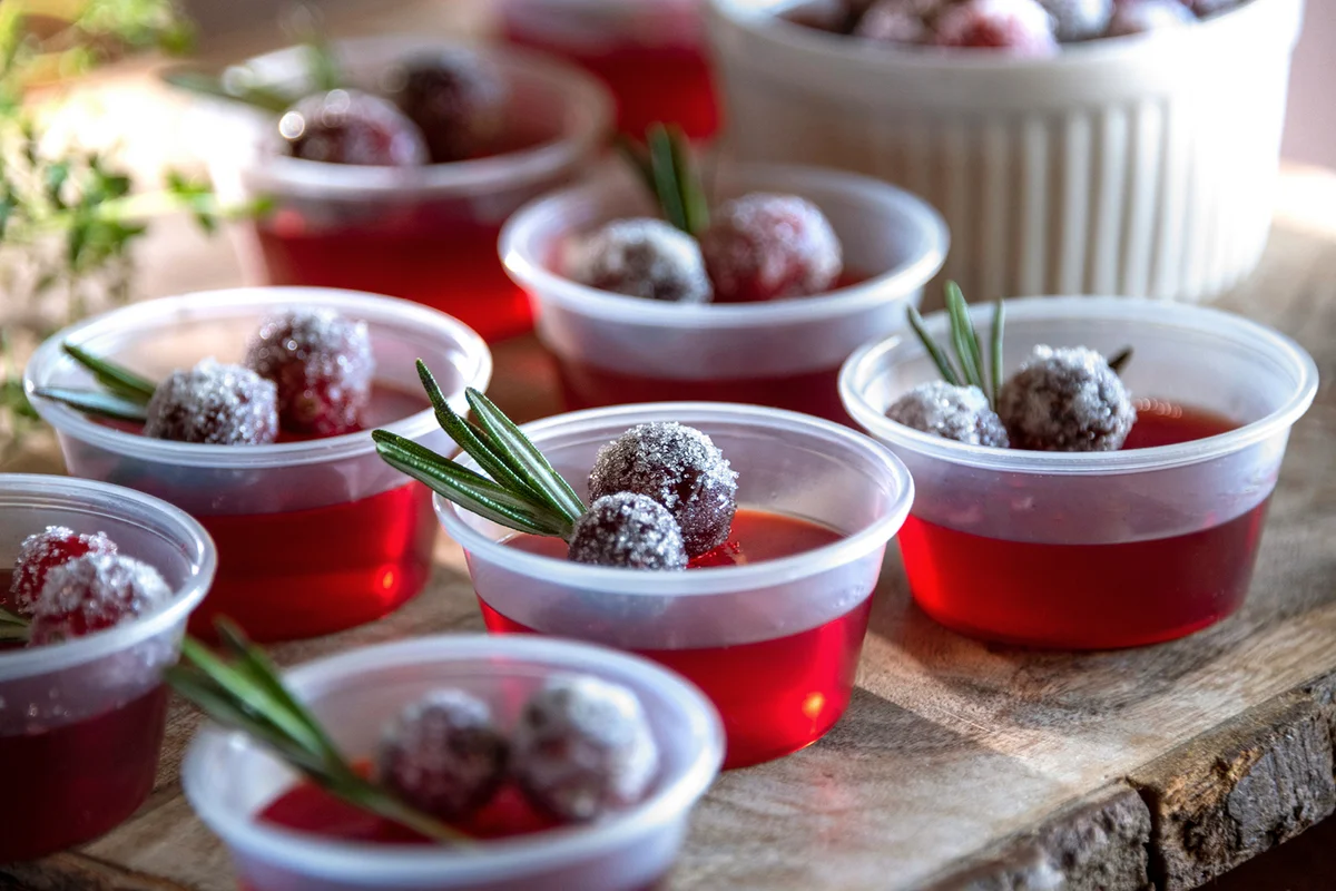 Festive Holiday Jello Shots
