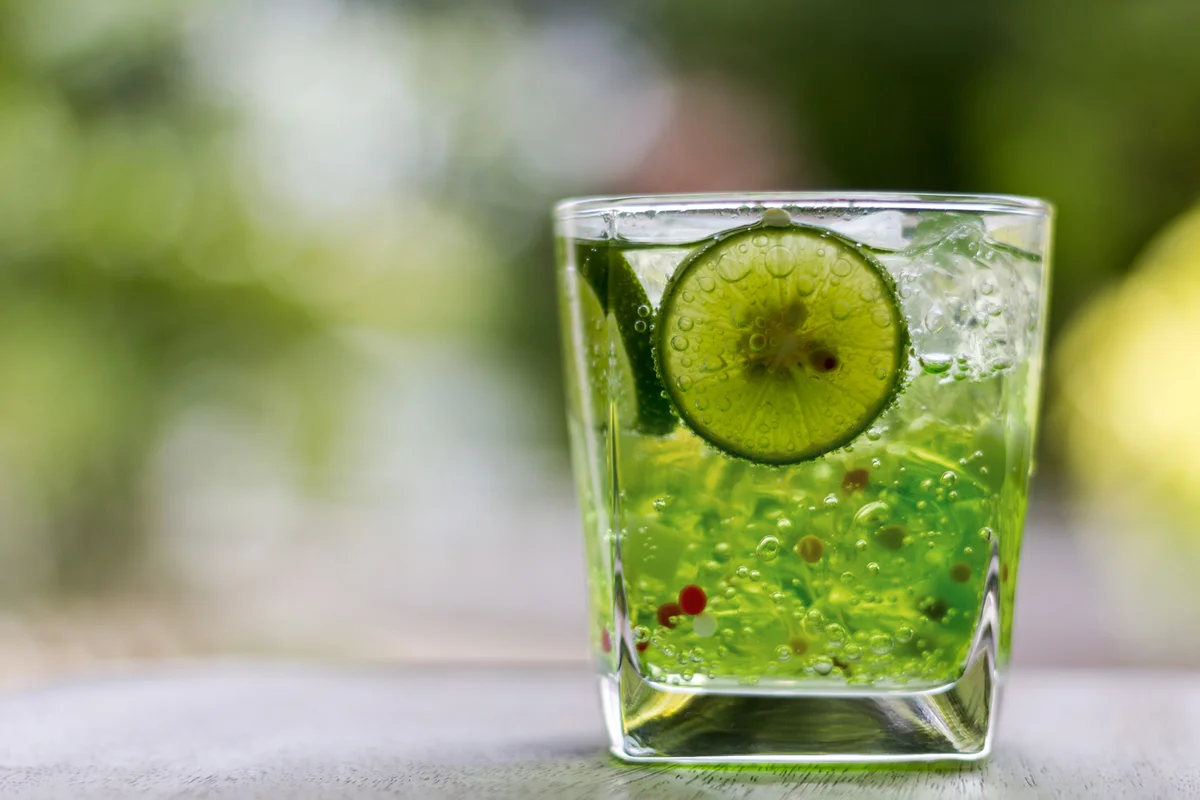 Green fresh jelly