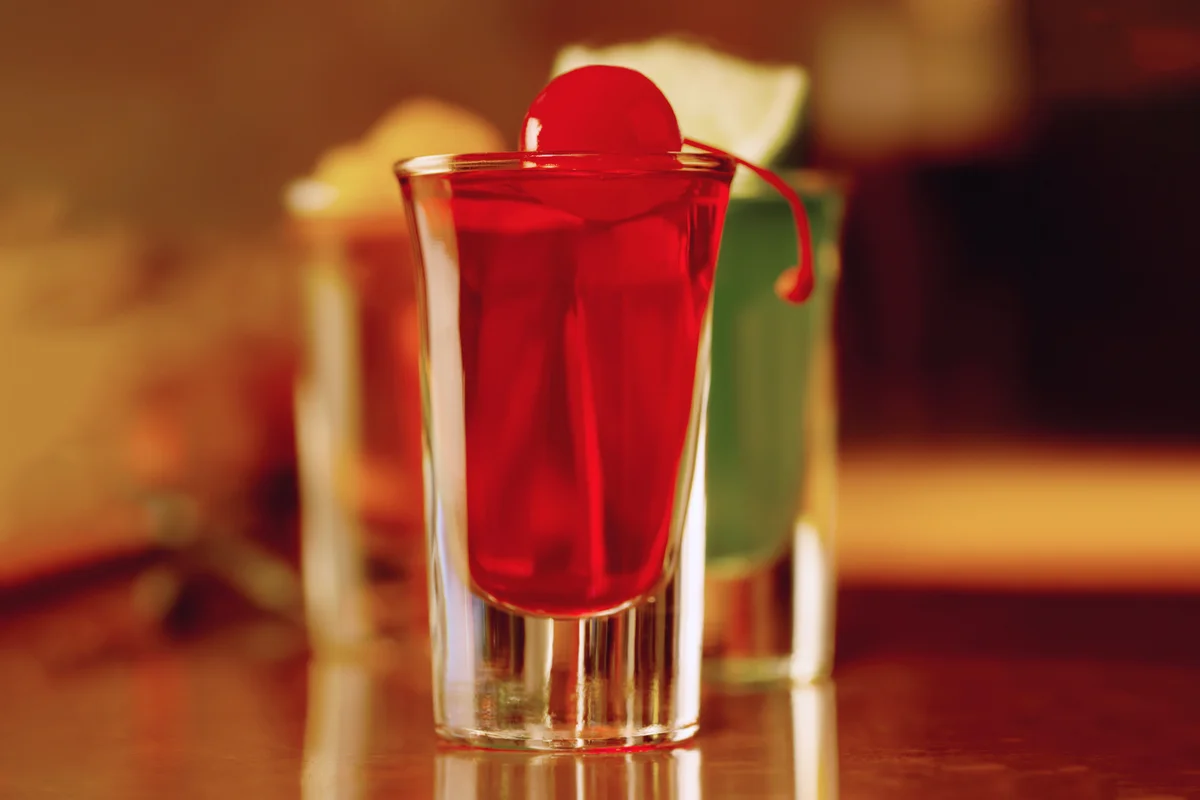 cherry jelly shots