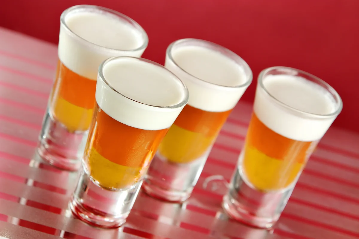 candy corn jello shot