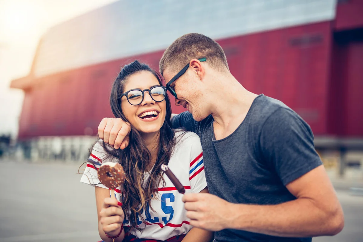 couple enjoy outdoors