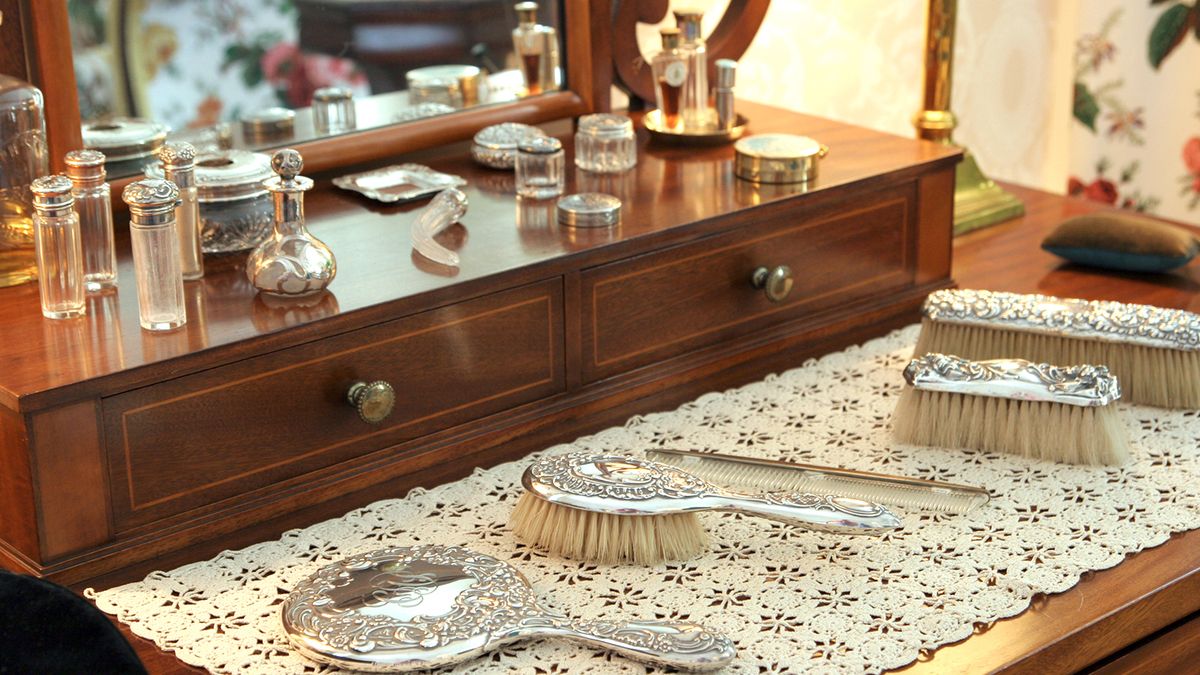 vintage ladies dresser set MCM Vintage Dresser Set, By Basic Witz