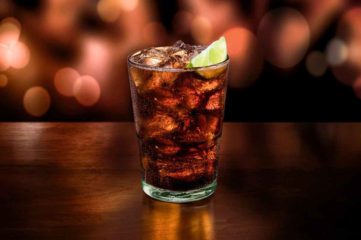 Ice cold rum and coke