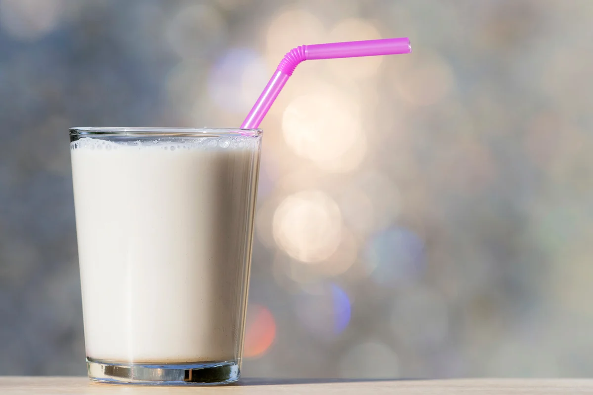 Glass of horchata of chufa