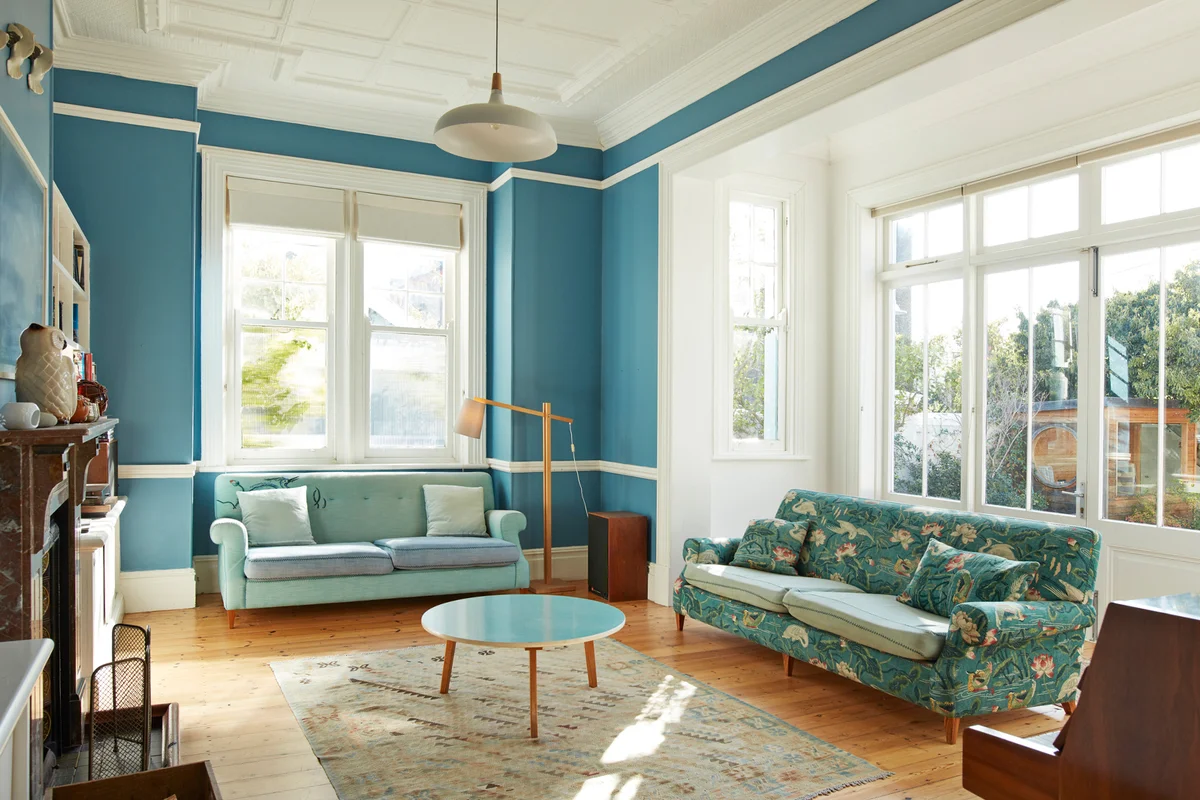 Furniture arranged in living room