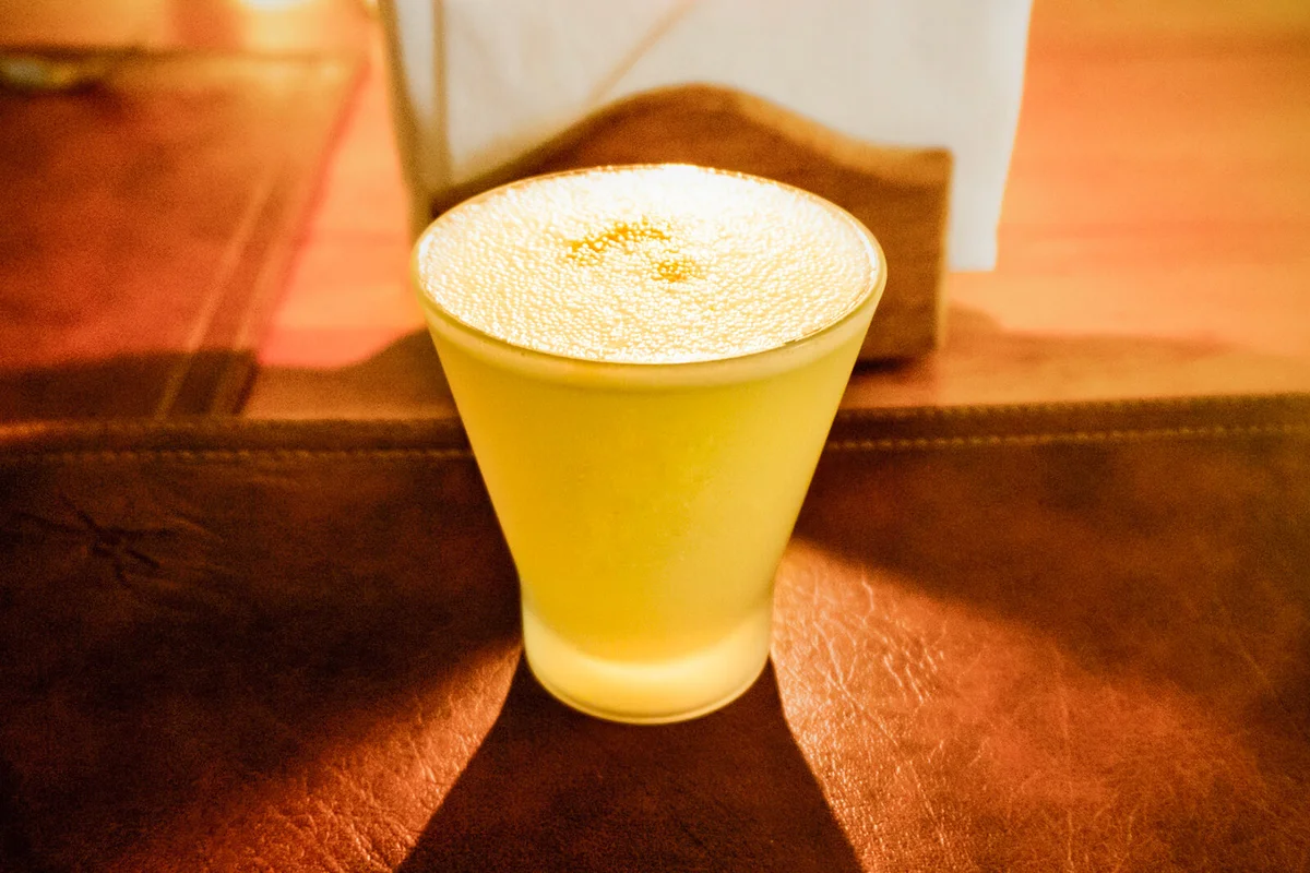 High Angle View Of Isapre Sour On Table