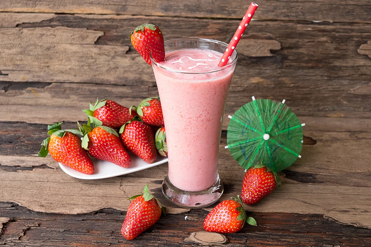 Strawberry smoothies juice