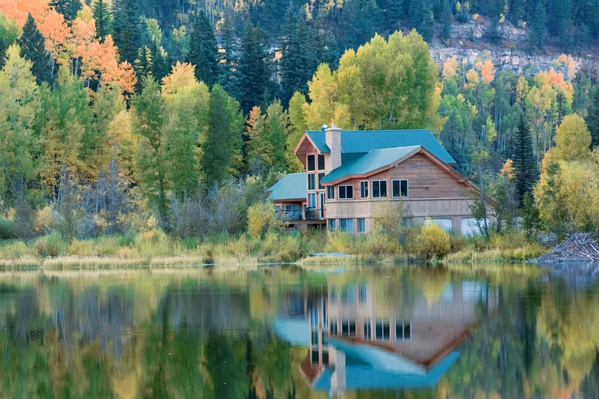 Lake House and Autumn Reflections