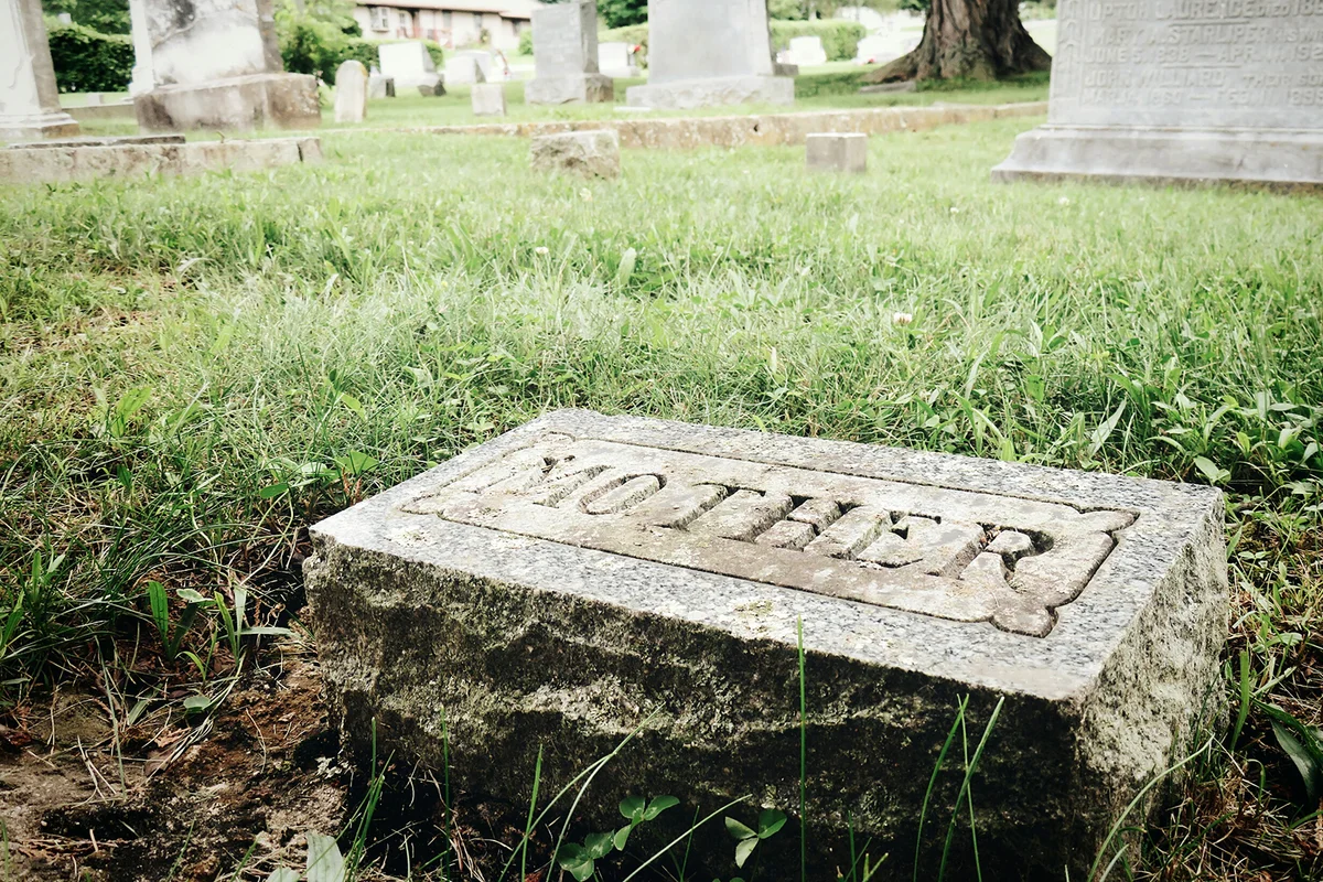 Cemetery Headstone That Says Mother