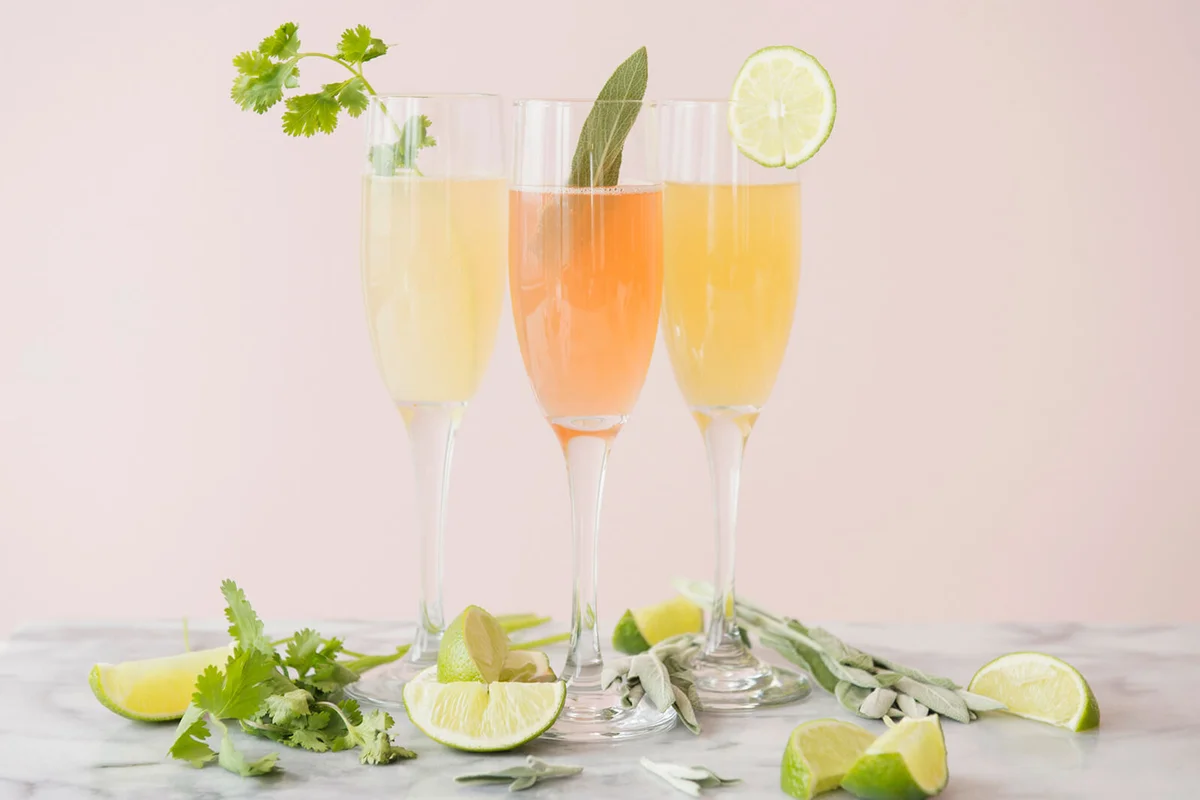 Studio shot of refreshing cocktails