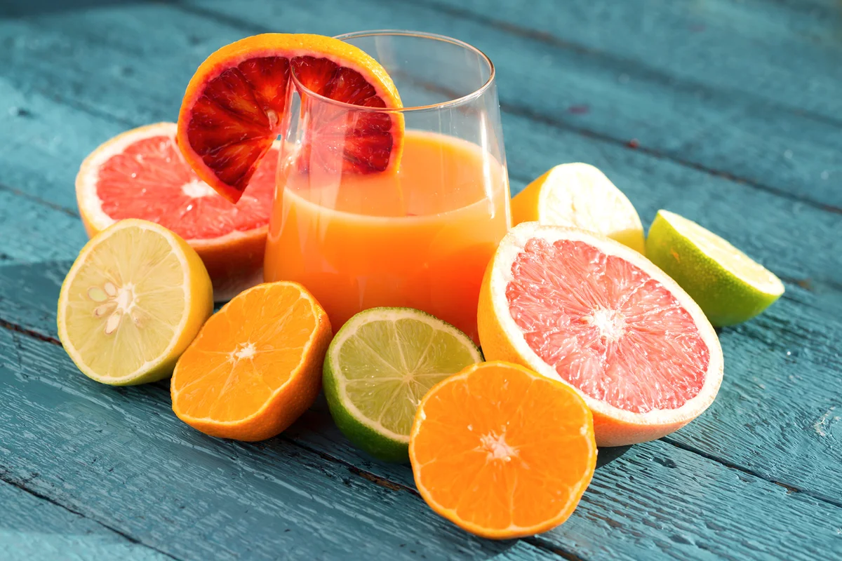 Sour juices and vodka