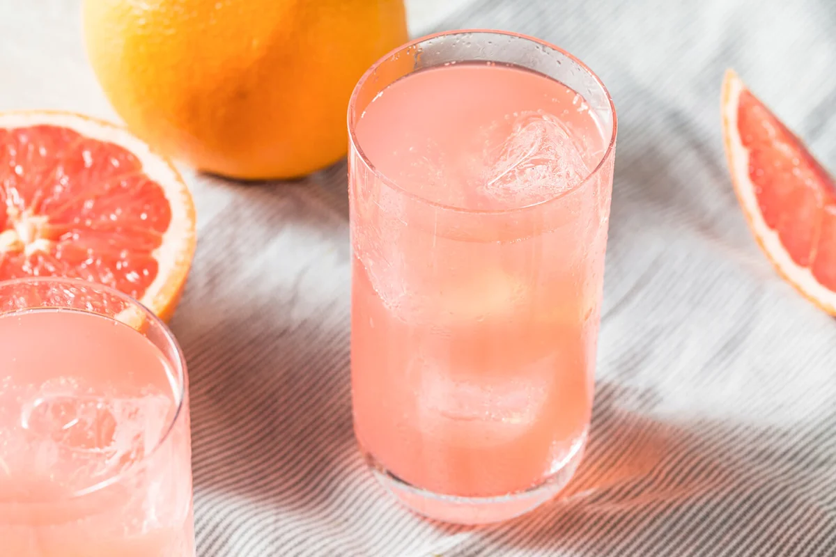Healthy Fresh Grapefruit Flavored Sparkling Water