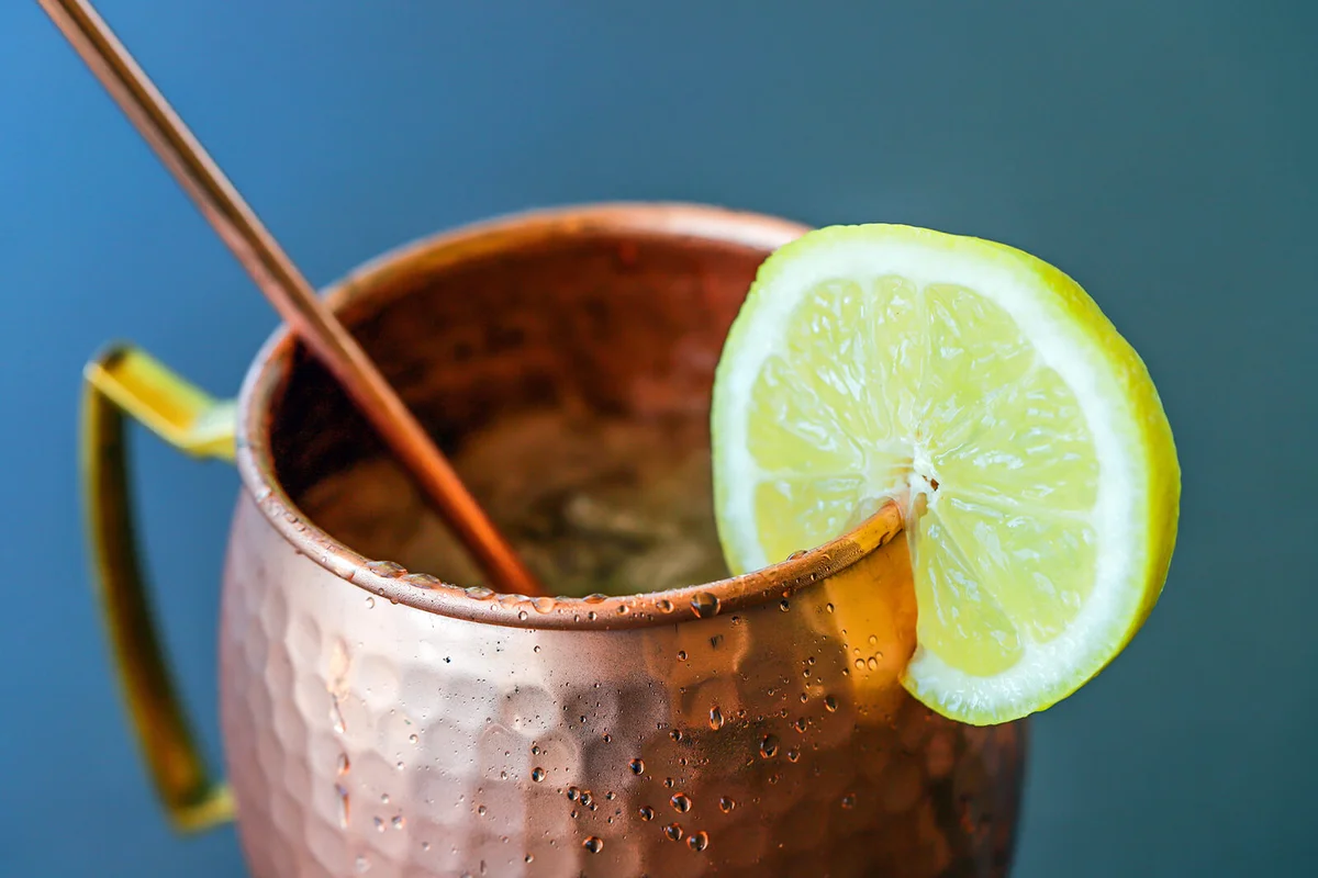 Moscow Mule, refreshing drink made with vodka, ginger beer and citrus juice