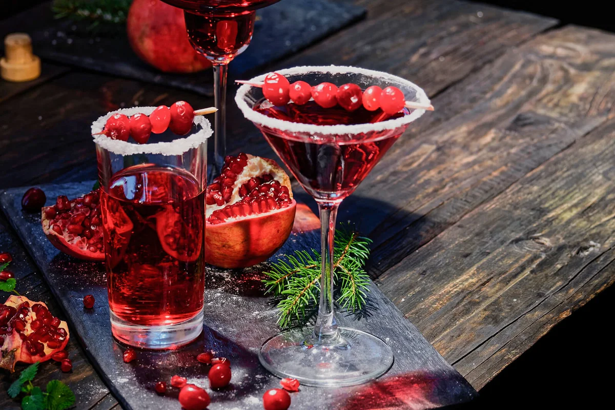 Pomegranate cranberry cocktail