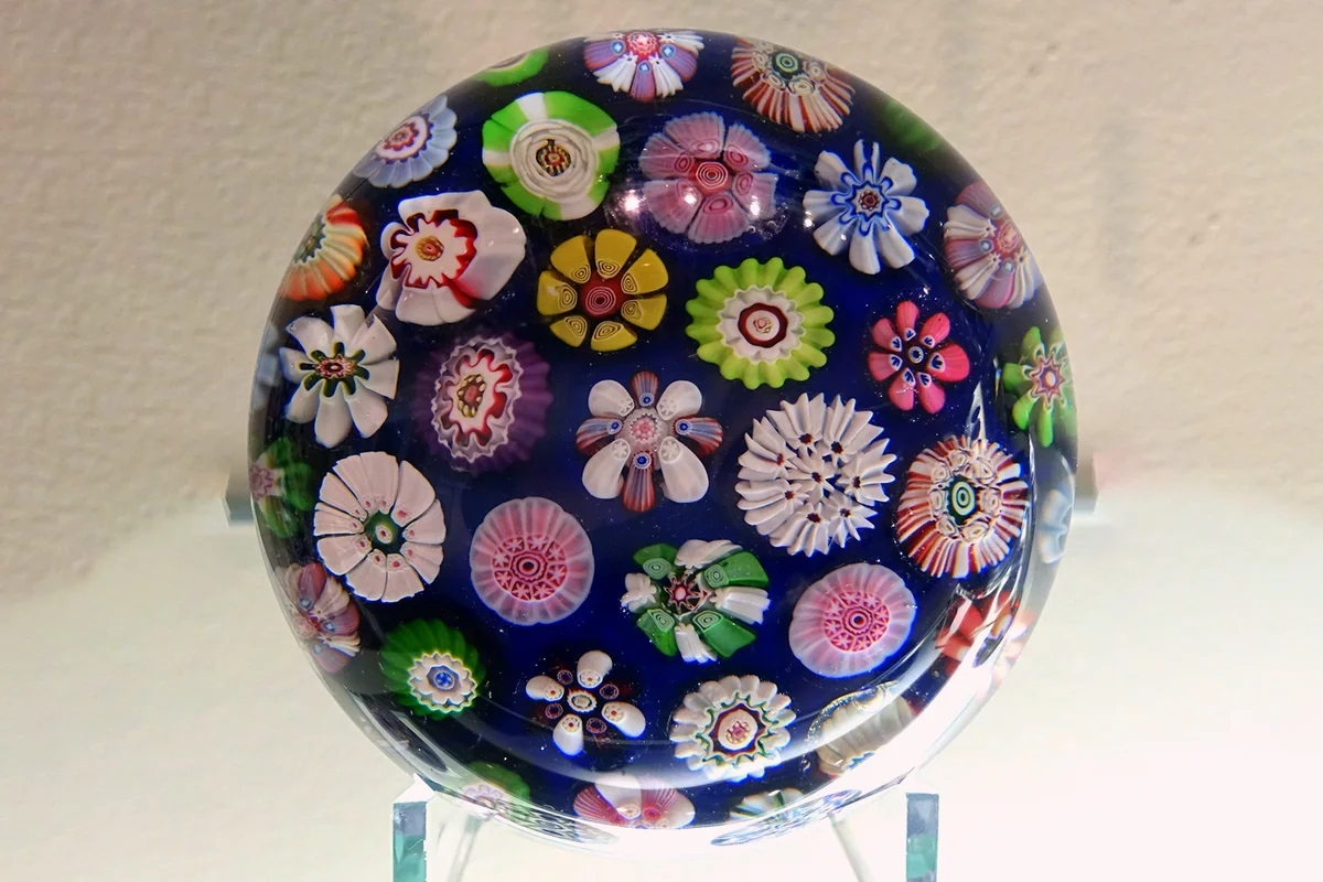 Paperweight by Cristallerie de Clichy, France, c. 1850, glass