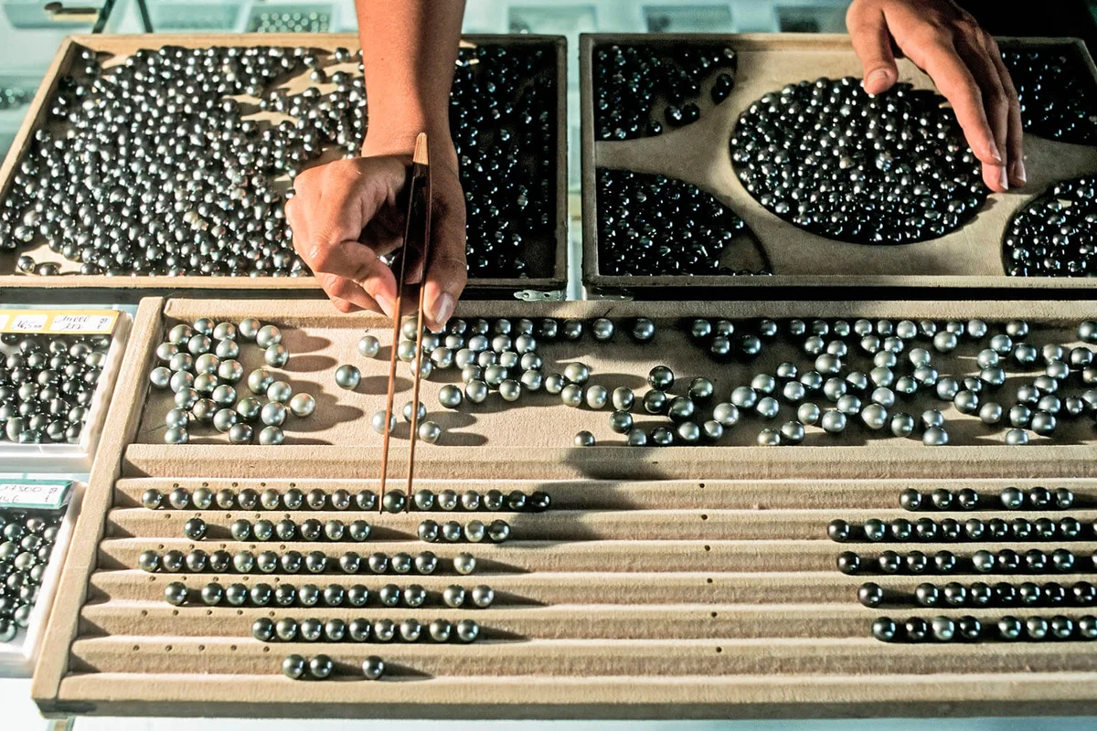 Black pearl, Tahitian jewelry