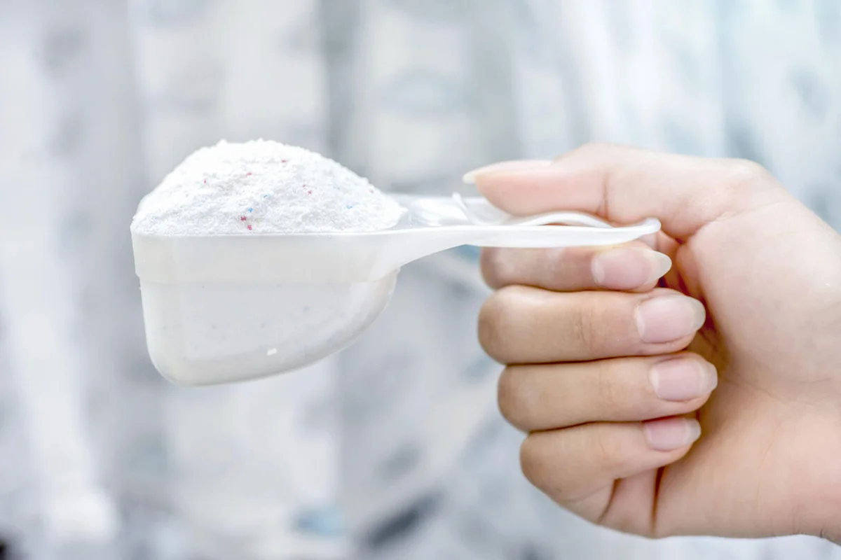 detergent for a laundry washer