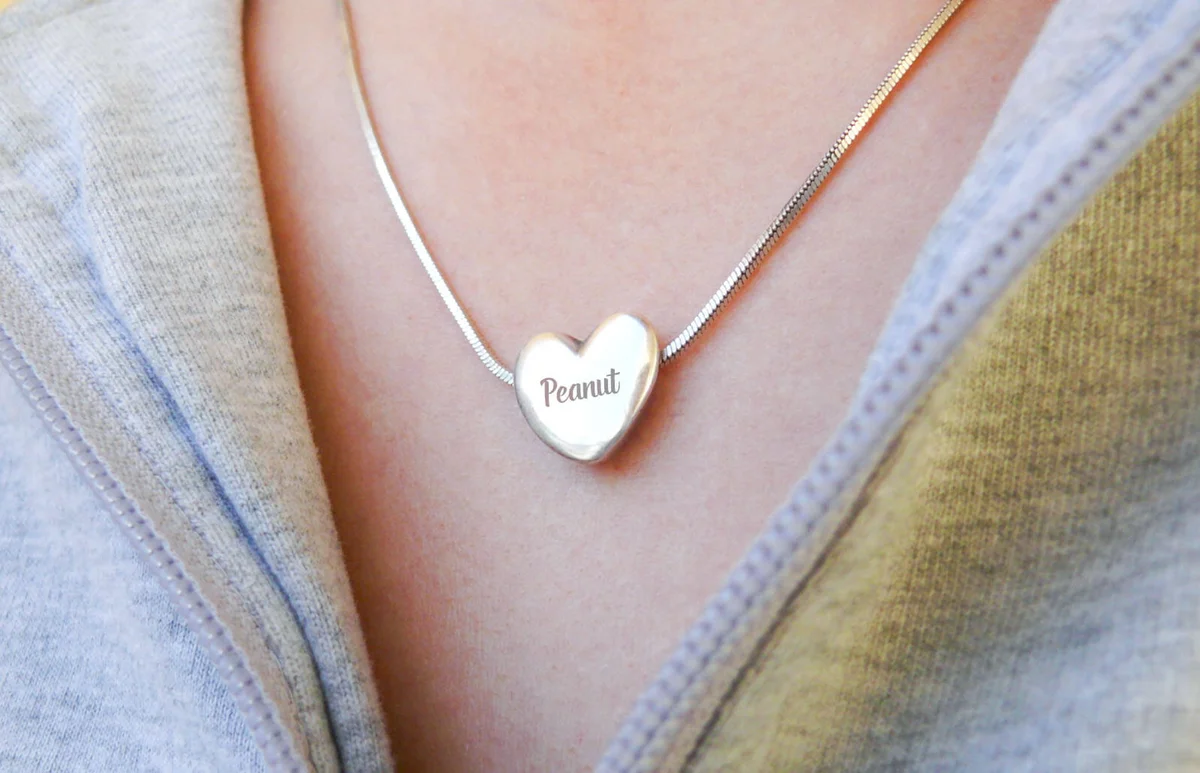 heart-shaped locket