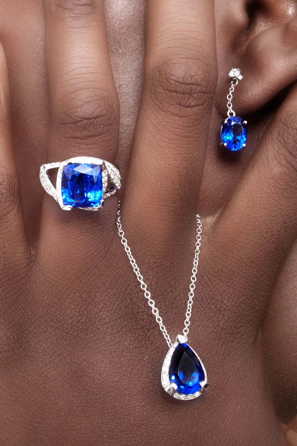 Tanzanite and Diamonds Designer Jewellerys