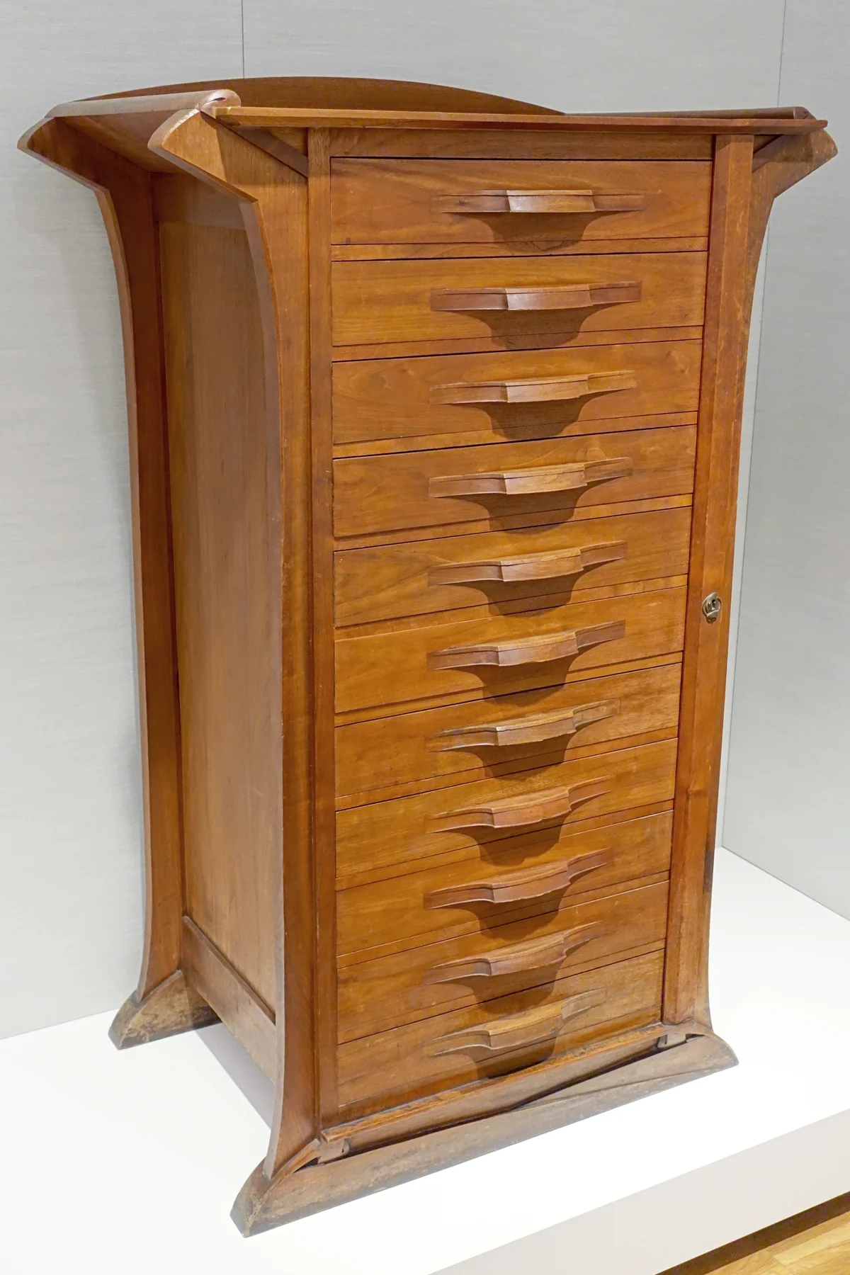 Oak graphics cabinet from the director's office