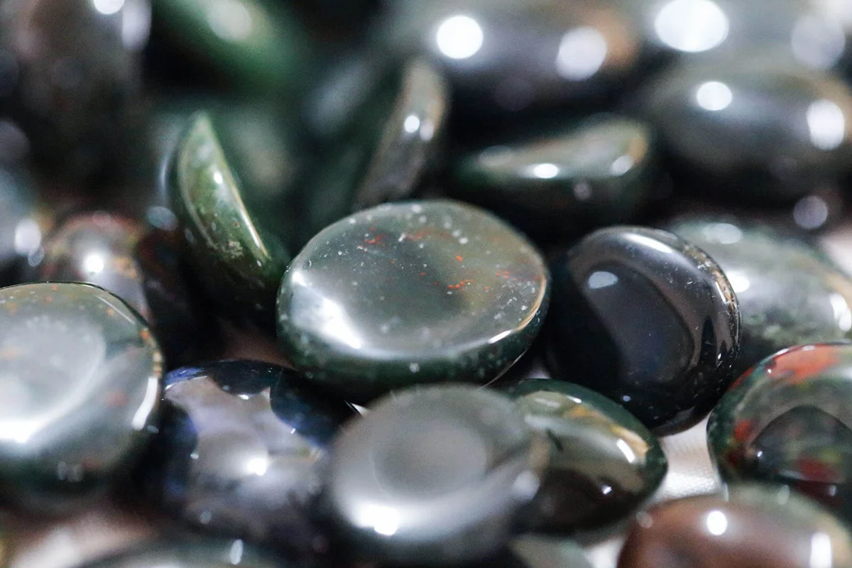 Studio shot of bloodstone