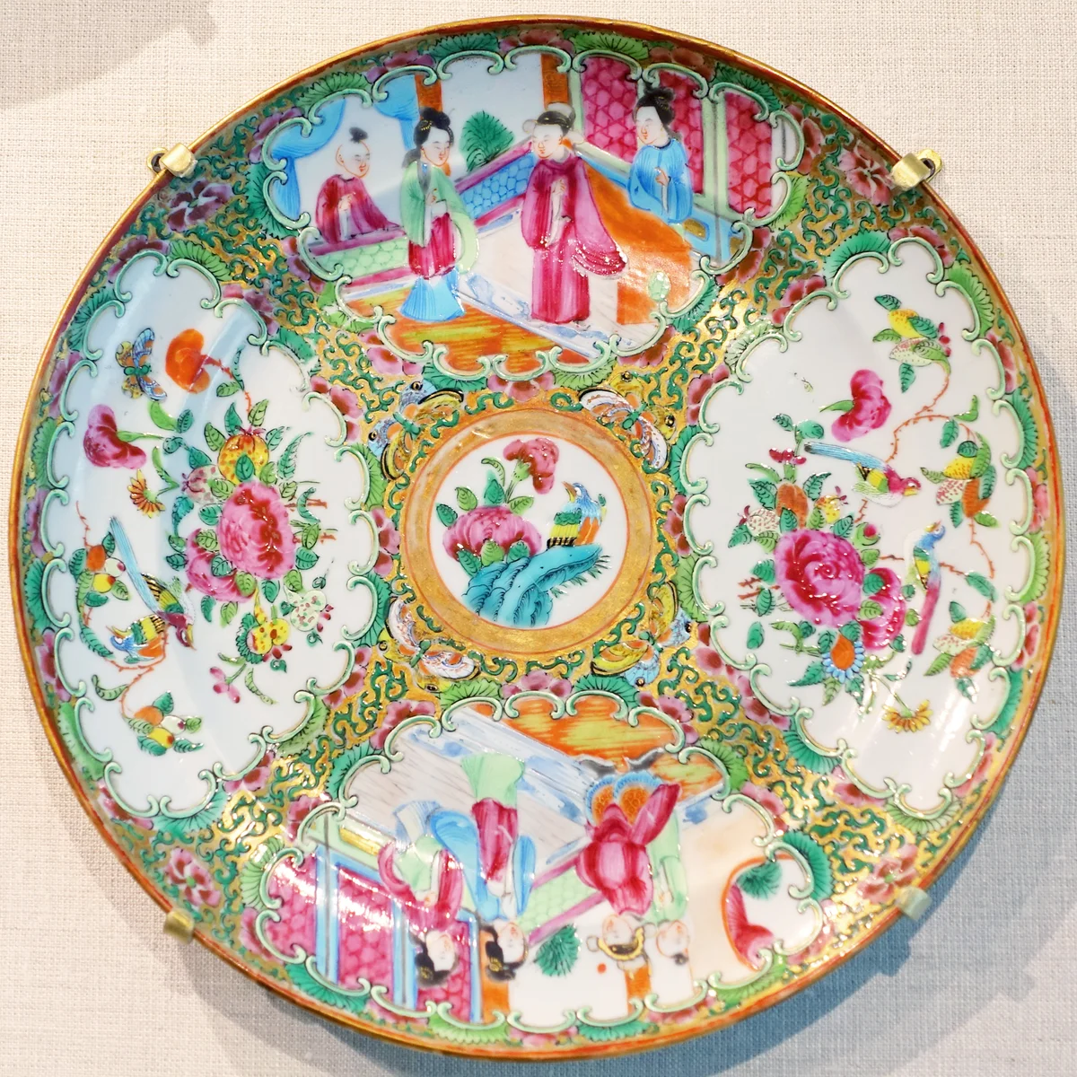 Rose medallion pattern porcelain
